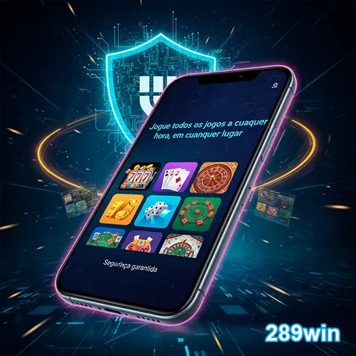 Imagem do aplicativo da 289win mostrando funcionalidades, confira no site 289win para mais informações.